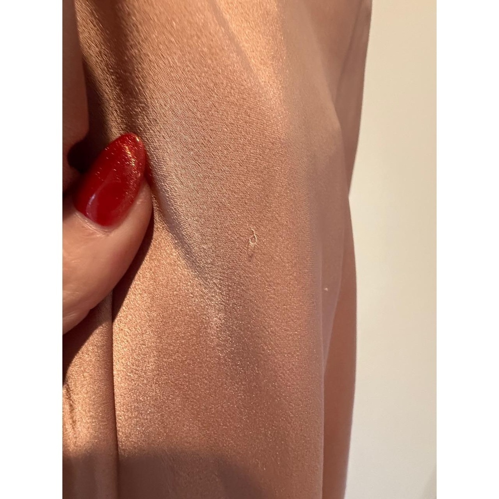 SHOW ME YOUR MUMU Womens Size L Rose Pink Mauve Slip Dress Cowl Neck Open Back - Picture 5 of 6